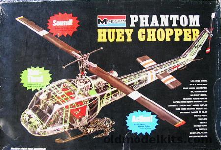 Monogram 1/24 Phantom Huey UH-1B Chopper Motorized with Sound, 6867 plastic model kit